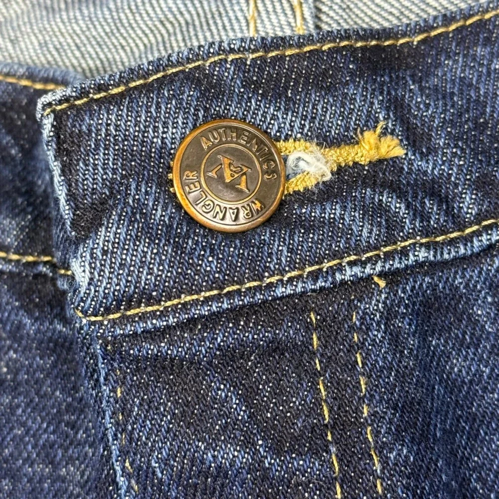 Wrangler Authentics Mens Jeans Regular Fit Straight Leg Denim Blue Size 38x29‎